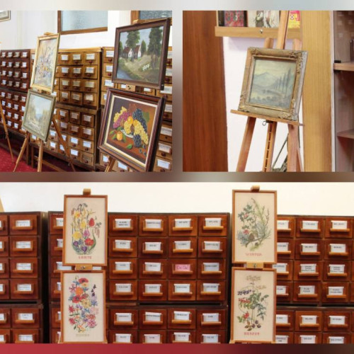 expoziție de pictură la bibliotecia din Târgoviște
