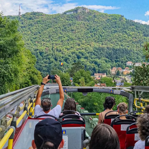 Autobuzul supraetajat din Brașov, retras din circulație din cauza problemelor tehnice