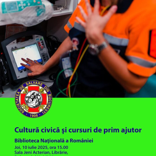 biblioteca nationala a româniei și asociatia „societatea de salvare bucurești” lansează programe de educație civică și cursuri gratuite de prim ajutor
