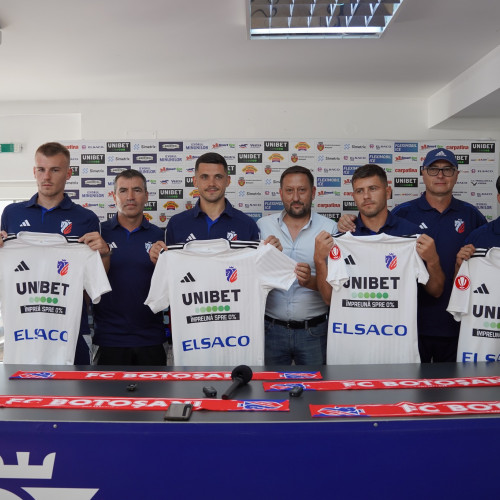FC Botoșani a susținut joi dimineața o conferință de presă pe stadionul "Municipal" pentru a marca începutul noului sezon al SuperLigii.