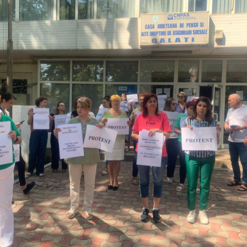 proteste în galati și în întreaga țară împotriva reducerii salariilor pensiilor