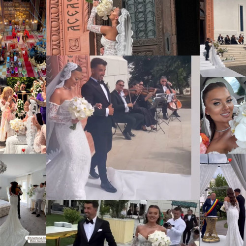nunta vedetelor din turburea: irina maria birou și alin becheru și-au unit destinele într-un spectacol de neuitat