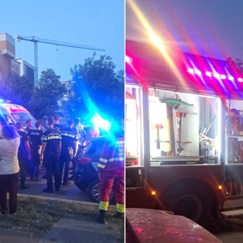 Intervenție la un apartament inundat cu fum pe bulevardul 1 Mai