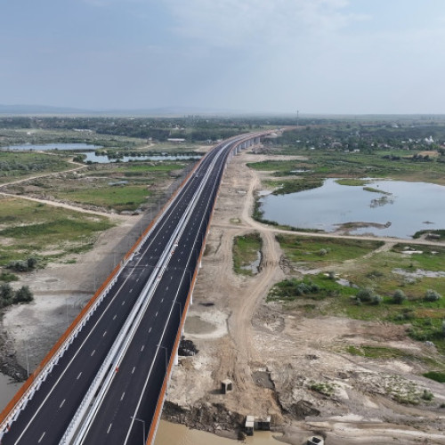 Podul peste râul Buzău, al doilea cel mai lung din România, se va deschide oficial circulației rutieră