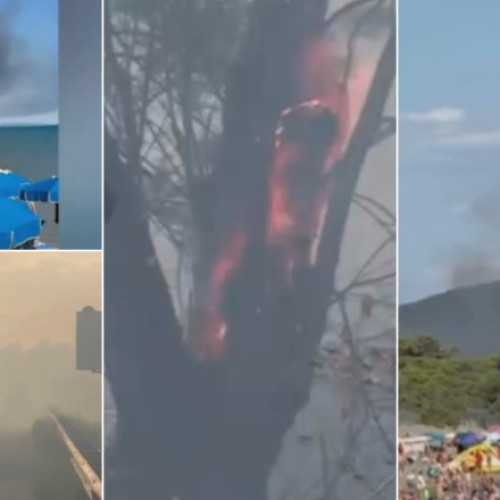Incendiu de mari proporții în Toscana, Italia