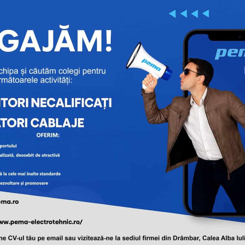 Pema Electrotehnic angajează