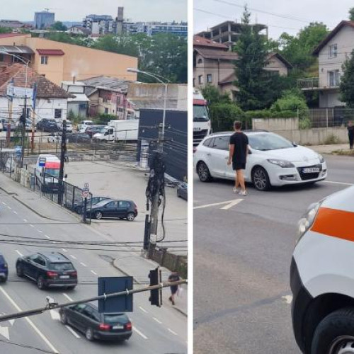 Accident pe Calea Baciului din Cluj-Napoca, o tânără rănită