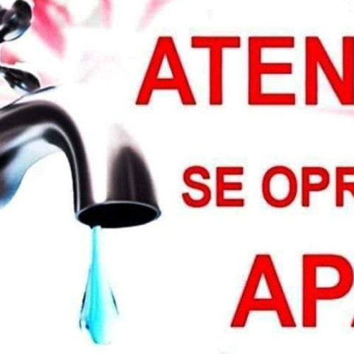 oprire temporară a furnizării apei potabile în comuna Vârfuluri