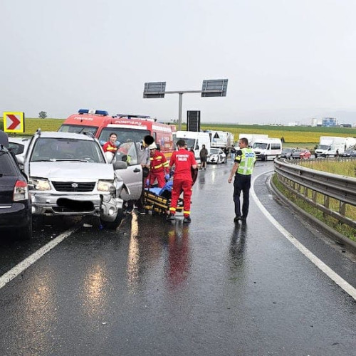 accident rutier în județul Sibiu a rănit un șofer din Alba