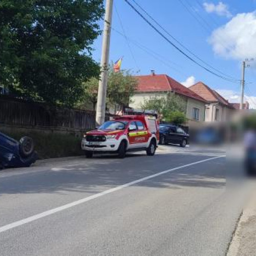 Accident rutier în localitatea Salicea aproape de Cluj-Napoca
