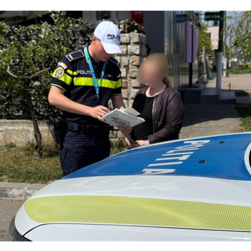 tânăra șoferiță amendată pentru viteza excesivă pe drumul din Tulcea