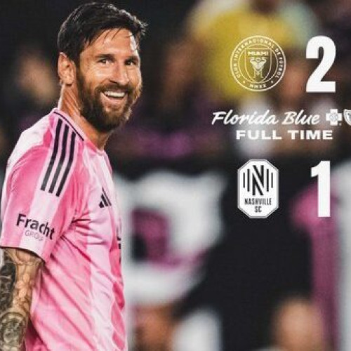 Inter Miami a câștigat meciul de sâmbătă din MLS împotriva echipei Nashville, scor 2-1, într-o partidă în care Lionel Messi a reușit o nouă dublă. Aceasta este a cincea partidă consecutivă în campionat în care argentinianul marchează. Meciul a avut loc după participarea echipei la Cupa Mondială a Cluburilor, în cadrul căreia Messi și coechipierii săi au fost eliminați în optimile de finală în fața PSG, pe 29 iunie.