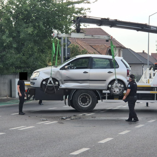 accident rutier pe bulevardul incoronarii din alba iulia