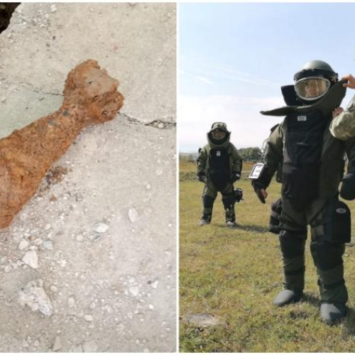 O bombă din Al Doilea Război Mondial, descoperită pe o stradă din Turda