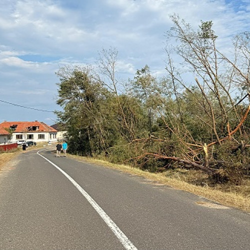 furtună de săptămâna trecută a lăsat satul Horea în ruină