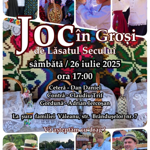 tradițiile autentice din Grosi, celebrate cu mândrie