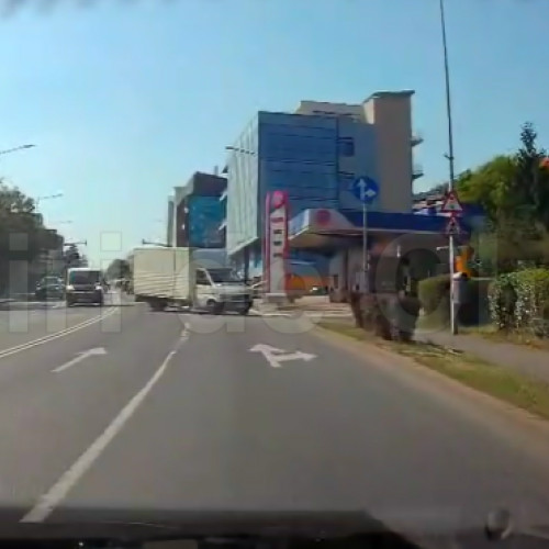 Accident periculos pe calea Turzii din Cluj-Napoca
