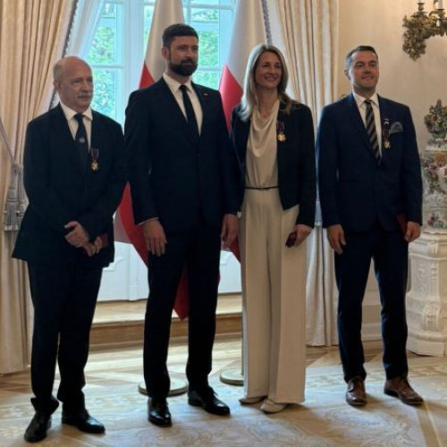 florian kubinschi, decorat cu Crucea de Aur a Meritului de către președintele Poloniei