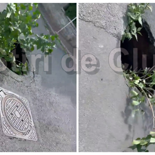 accident pe strada lunetei din cluj-napoca dupa ce betonul s-a prăbușit brutal