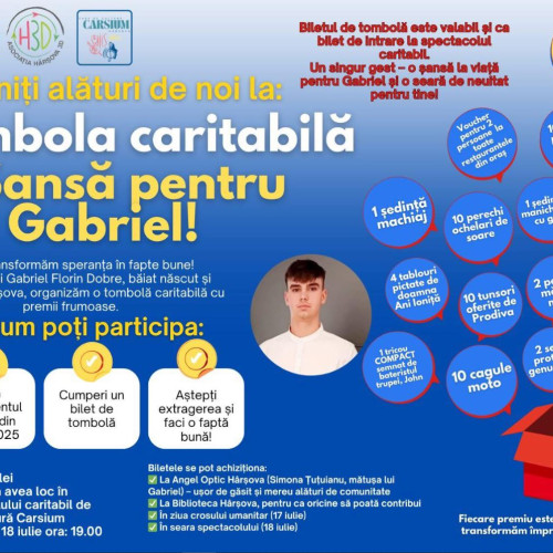 Participarea la cros și spectacol caritabil pentru Gabriel