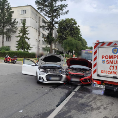 Accident rutier pe strada Constantin Brâncuși din Cluj-Napoca