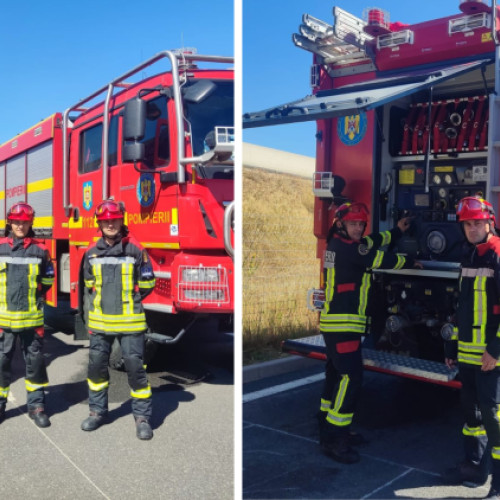 Pompierii din Cluj continuă misiunile internaționale de stingere a incendiilor din Franța