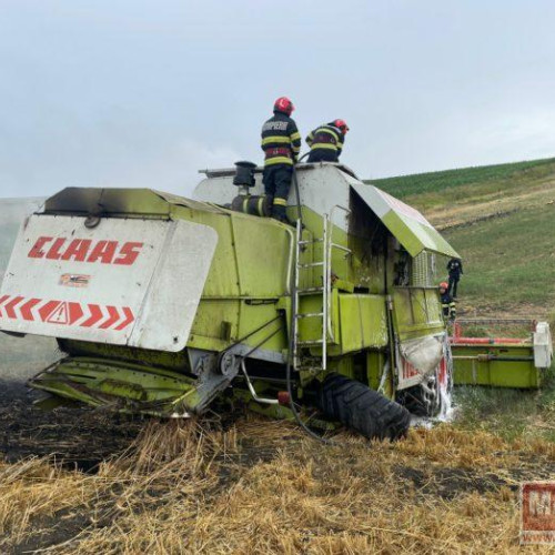 incendiu la o combine în Aurel Vlaicu
