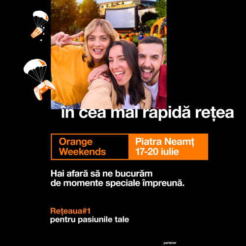 Orange Weekends la Piatra-Neamț: festival urban pentru familie și tehnologie