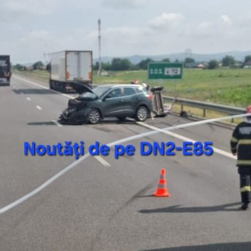 Accident pe centura Bacăului în timpul dimineții