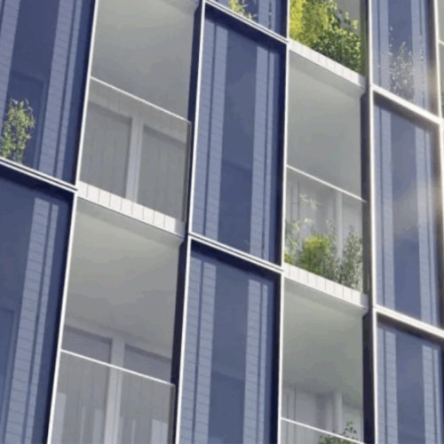 Viena finalizează primul turn european placat integral cu panouri fotovoltaice