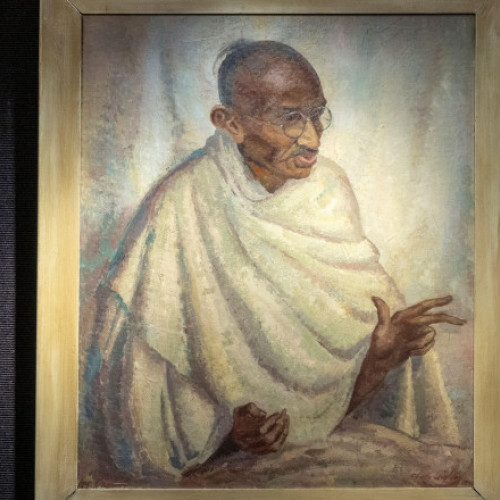 portret rar al lui mahatma gandhi vândut cu peste 176.000 de euro la londra
