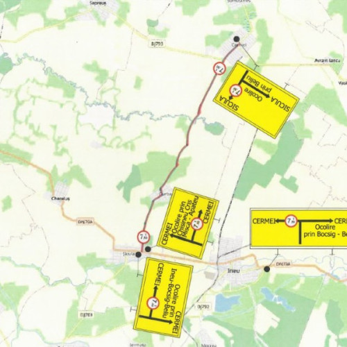 restricții de tonaj pe drumul județean Sicula-Cermei pentru modernizare
