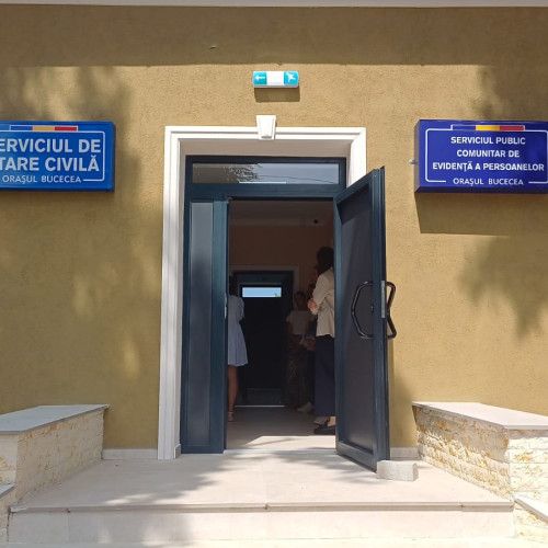 inaugurarea noului sediu al serviciului de evidente și casele de căsătorii din bucecea