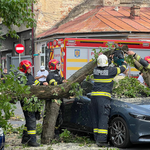 O femeie a murit în timpul unei furtuni în București