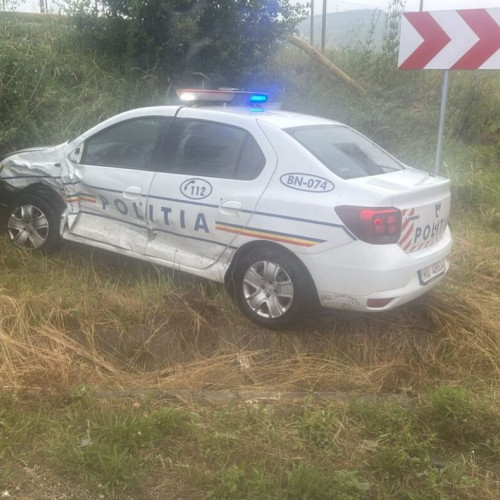Accident rutier într-o curbă în apropierea localității