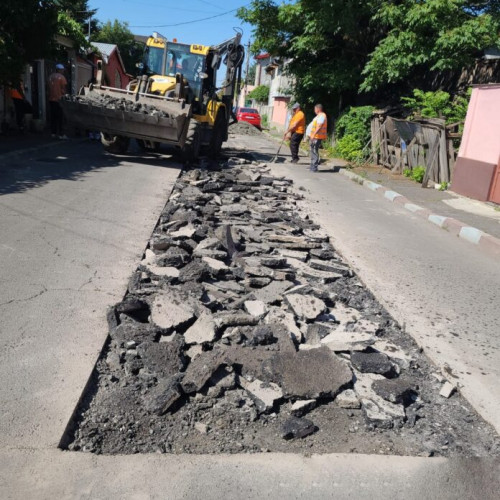intervenție recentă pe strada ferentari pentru repararea carosabilului