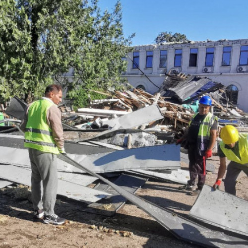 voluntariatul detinutilor în sprijinul academiei de politie după furtuna de joi