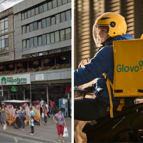 Clujean caută curier Glovo implicat într-un accident rutier