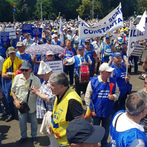 Protest la Constanța pentru stoparea măsurilor de austeritate