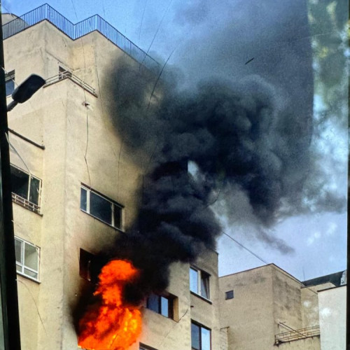 Incendiu la un apartament din Baia Mare