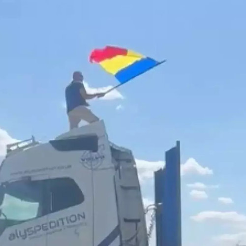 Țărăn de TIR reținut după protestul de pe autostradă în București