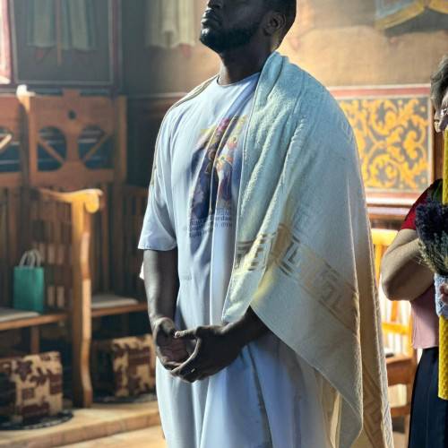 Un soldat american s-a convertit la ortodoxie și a primit botezul în Botoșani