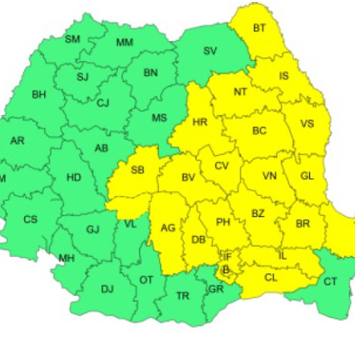 Avertizare de Cod galben pentru instabilitate atmosferică în mai multe județe, inclusiv Neamț