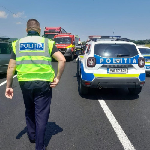 accident rutier în satul sardanesti, județul gorj