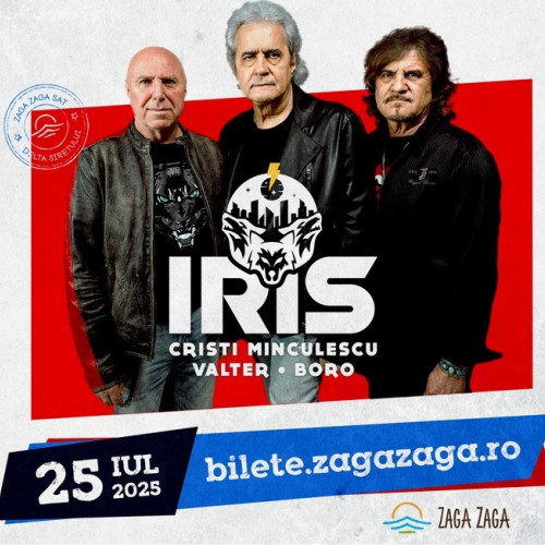 Concert al trupei iris la zaga zaga în data de 25 iulie