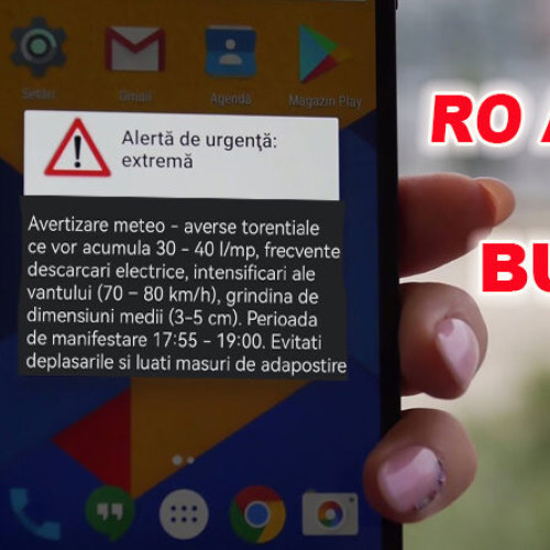 ISU Buzău a emis avertizare de urgență extremă în județul Buzău