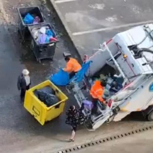 incident tensionat în fața ghenelor de gunoi din Cluj