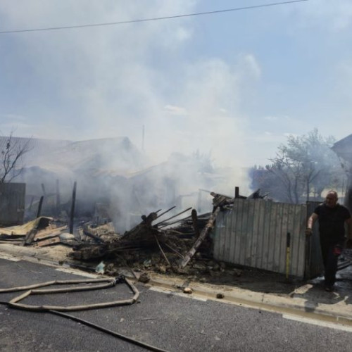 Incendiu în satul Faraoanele, Vrancea