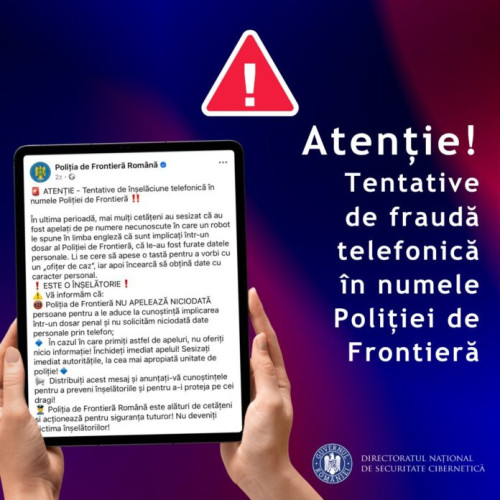 tentative de fraudă în numele poliției de frontieră.