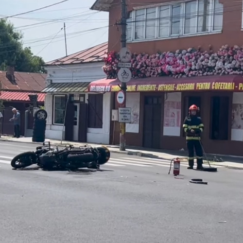 accident la Alexandria. motociclist rănit după coliziune cu SUV-ul